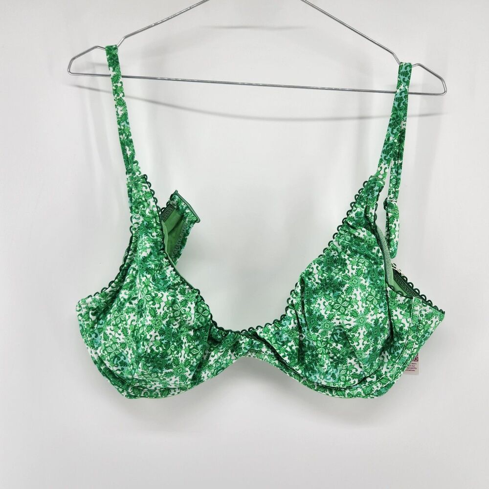 Adore Me 38D Green Ethereal Flourish Pilar Bikini Top‎ NWT